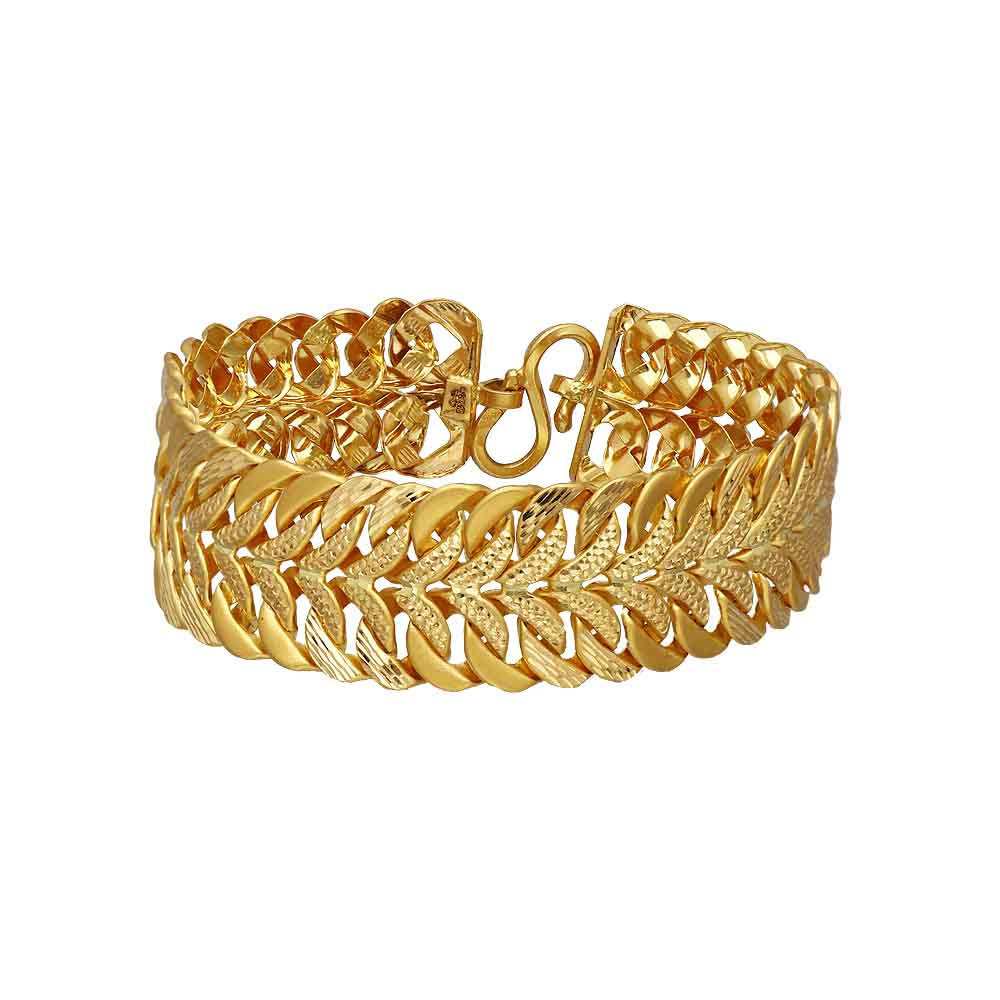 Buy 1 Gram Gold Chain Hand Bracelet for Men Wedding Jewellery Online-sonthuy.vn