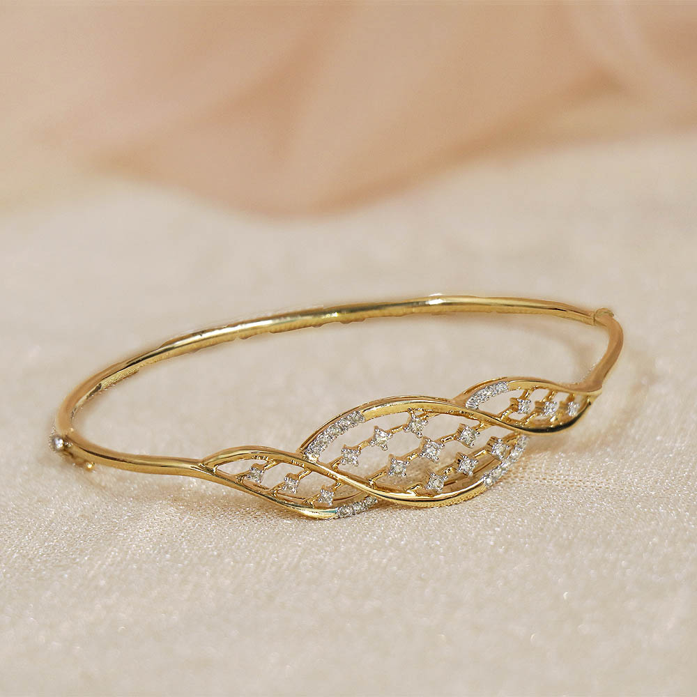 Sophisticated Diamond Bracelet In Rose Gold – Piecut Jewels