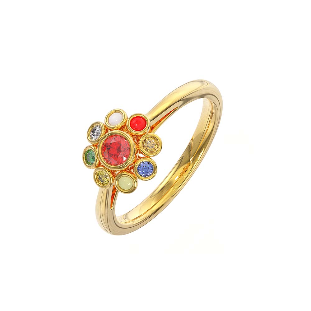 Buy Natural Navaratna Ring Astrological Purposes for Men or Woman  Multi-stone Precious Nine Planet Jewelry Real All Stone With Certified  Online in India - Etsy